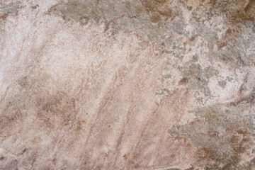 The surface of the soil is mixed with sand in the fields after being hit by rain