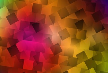 Dark Multicolor vector background with rectangles.