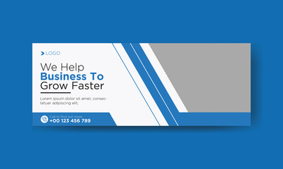 Corporate business social media facebook cover design
