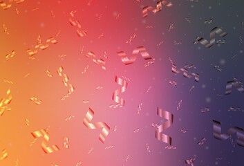 Light Pink, Yellow vector pattern in Christmas style.