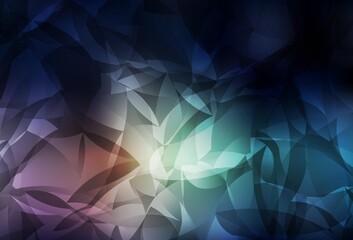 Obraz premium Dark Blue, Red vector low poly texture.