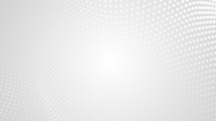 Dot white gray wave light technology texture background. Abstract big data digital concept. 3d rendering.