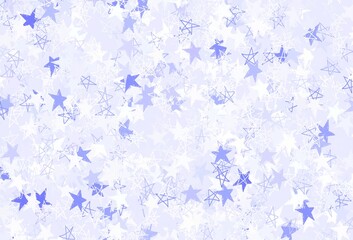 Light Purple vector layout with bright stars.