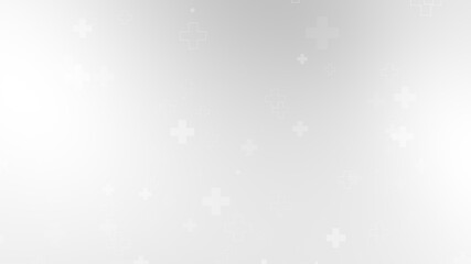 Abstract medical white gray cross pattern background.