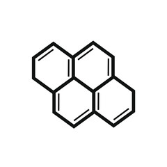 Fototapeta premium picture of four stacked hexagons