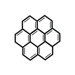 Obraz na płótnie Canvas set of superimposed hexagon vectors