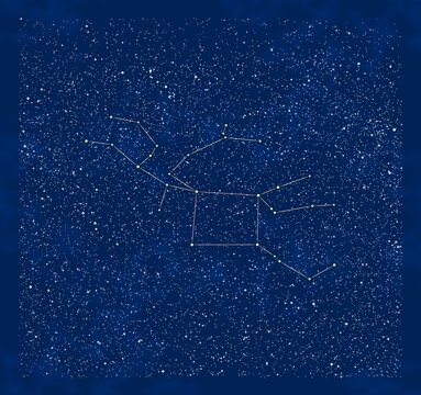 秋の星座：秋の大四辺形