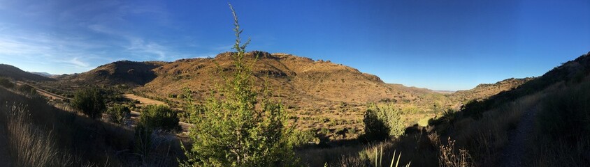 Fototapeta na wymiar Panoramic view Fort Davis Mountains