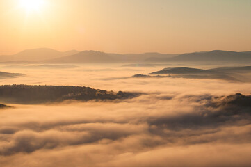 Obraz premium sunrise over the river