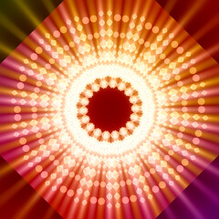 Abstract geometry background with rays of light