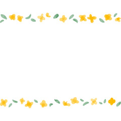 金木犀のフレーム　ベクター素材