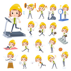 エクササイズやスポーツに関するカジュアルファッション女性のセット