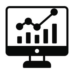 web analytics black filled line design, SEO and web flat design for mobile concepts and web apps. Collection of modern infographic logo and pictogram.