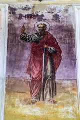 Obraz premium wall painting inside an Orthodox church