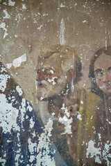 Obraz na płótnie Canvas wall painting inside an Orthodox church