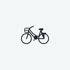 Fototapeta premium Bicycle vector icon illustration sign