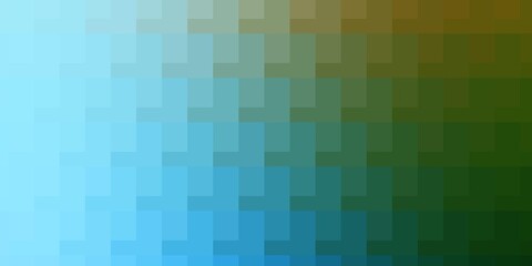 Light Blue, Green vector layout with lines, rectangles.