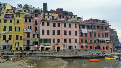 beach in riomaggiore italy 