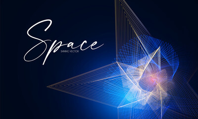 Hologram motion striped light effect with fluid color. Abstract shining wave background. Magic screen design