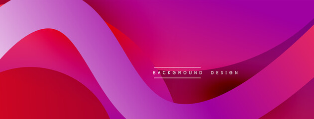 Abstract overlapping lines and circles geometric background with gradient colors