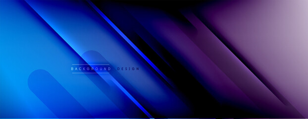 Abstract background. Shadow lines on bright shiny gradient background.