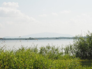 lake and clouds