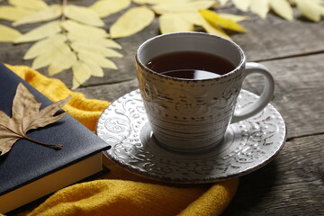 hot tea on a beautiful background
