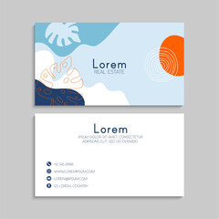 Business Card Set. Vector illustration. EPS10