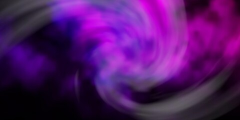 Dark Purple vector pattern with clouds.