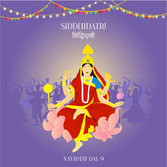 Siddhidatri Navratri Goddess Garba