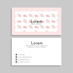 Business Card Set. Vector illustration. EPS10