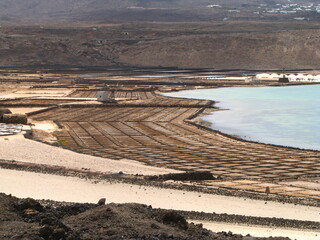 Obraz premium SALINAS DE JANUBIO, ISLA DE LANZAROTE