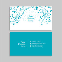 Business Card Set. Vector illustration. EPS10