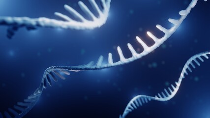 Single helix RNA, Epigenetics concept - obrazy, fototapety, plakaty
