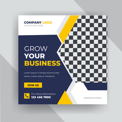 Business Social Media  Post Templates Design, Digital marketing agency and corporate social media post 