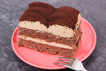 Tasty creamy tiramisu cake for different occasions. Delicious dessert