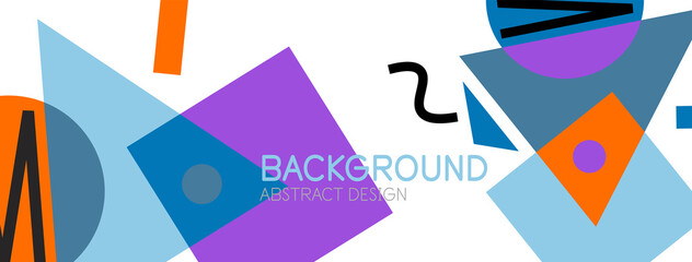 Abstract background with blocks, lines, geometric shapes. Techno or business concept for wallpaper, banner, background, landing page