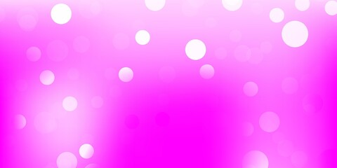 Light pink vector template with circles.