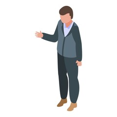 Business worker icon isometric vector. Office people. Corporate team