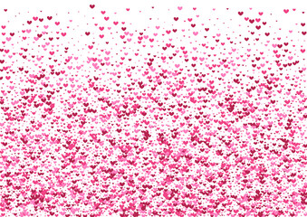 Rose Women Confetti Illustration. Purple Banner Frame. Red Heart Wedding. Pink Shapes Background. Border Wallpaper.