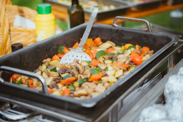 Grillen / Barbecue Hochzeitsessen