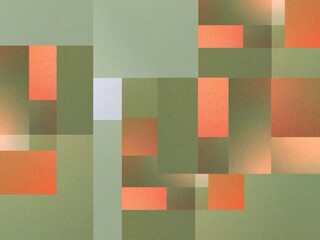  Stylish abstract geometric  pattern trendy autumn nature color olive green grey hue and orange gradient luxury decorative background 