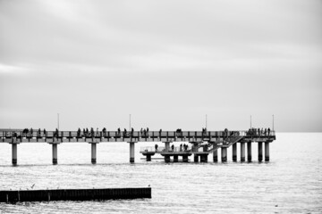 pier with people