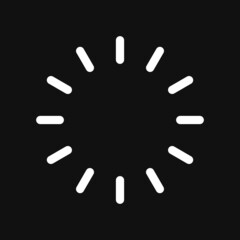 Loading icon on grey background