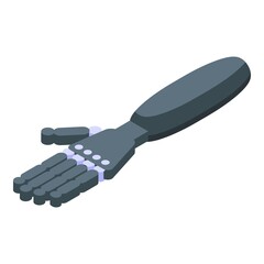 Bioprinting hand icon isometric vector. Bio printer. Medical science