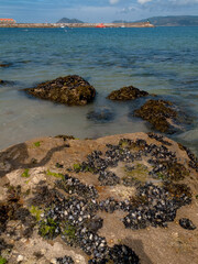 Playa de Porto do Son en la R&iacute;a de Muros, Coru&ntilde;a, Galicia