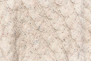 detail of a wool knitted background