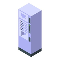 Coffee drink machine icon isometric vector. Water bottle. Soda machinery