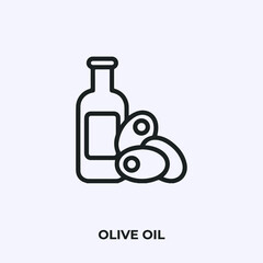 olive oil icon vector. Linear style sign for mobile concept and web design. olive oil symbol illustration. Pixel vector graphics - Vector.