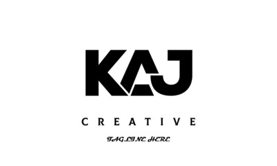 KAJ creative three latter logo design